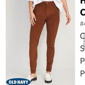 old navy orange corduroy